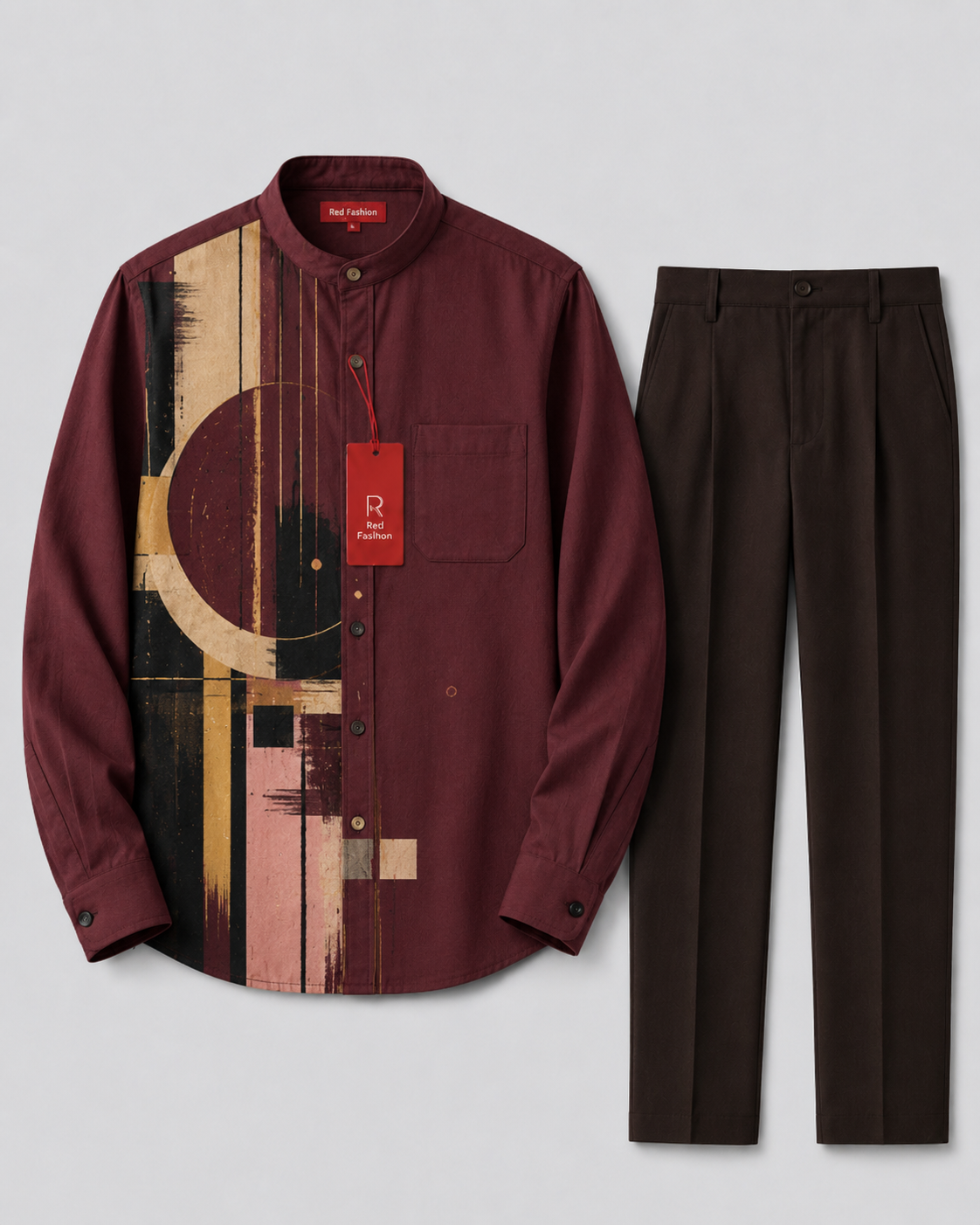 Red Fashion luxury native evening outfit